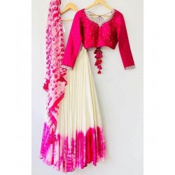 Beautiful designer shibori lehenga choli